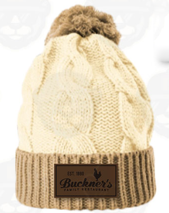 Beanie PomPom Cream/Mocha